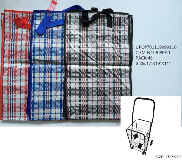 11X12X19"OPEN BAG FIT SMALL SHOPPING CAR