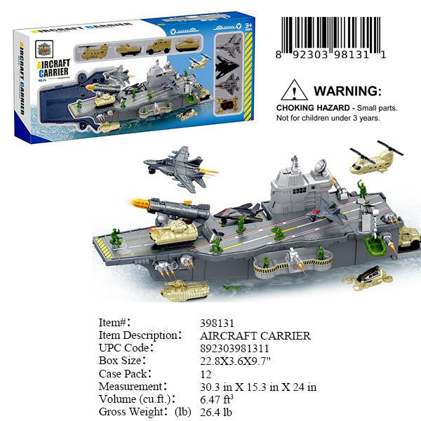 22.8X3.6X9.7"AIR CRAFT CARRIER PLAY SET
