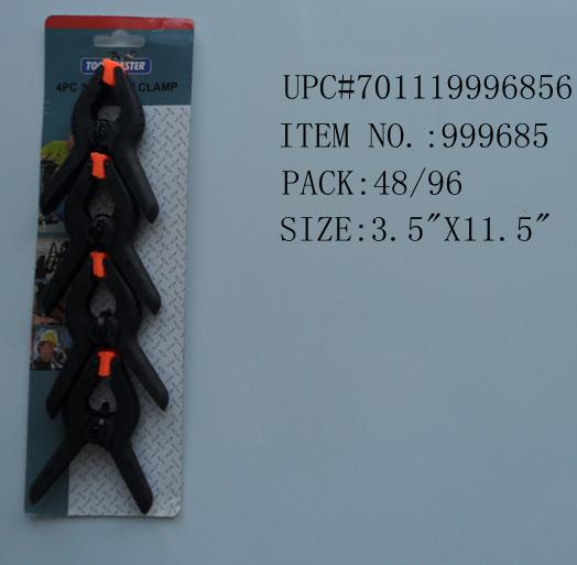 4PC 3"PLASTIC SPRING CLIP