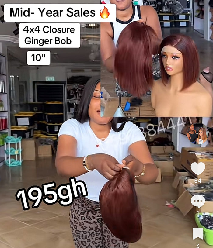 4x4 Closure Ginger Bob