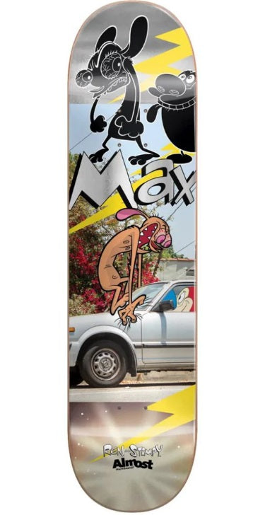 ALMOST DECK MAX REN & STIMPY ROAD RAGE R7 8.5"