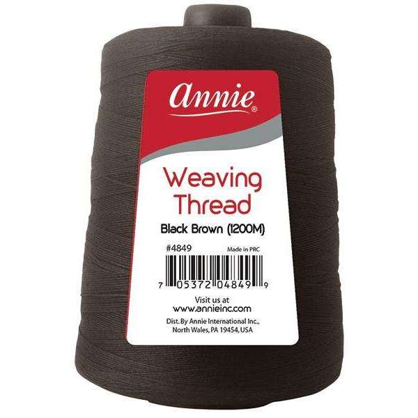 Annie Weaving Thread 1200 Meters, 1 Count, Black Brown