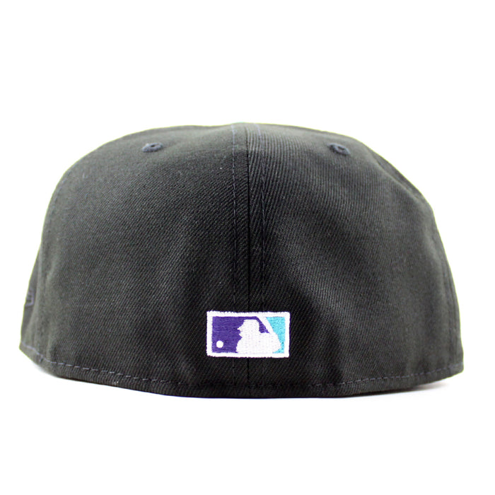 Arizona Diamondbacks 1998 Inaugural Season New Era 59Fifty Fitted Hat (Black Aqua Gray Under Brim)