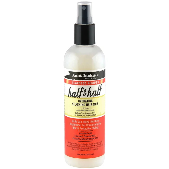 Aunt Jackie's Half & Half Hydrating Silkening Hair Milk 12oz