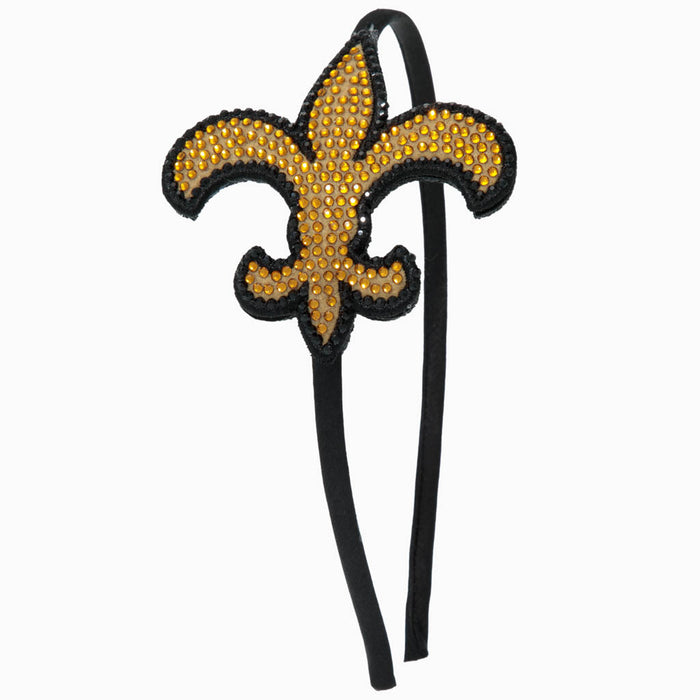 Azarhia Rhinestone Fleur de Lis Headband