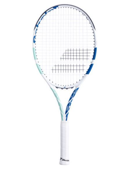 Babolat Boost Drive White Tennis Racquet Equipment Babolat 4(0) White/Blue/Green-353