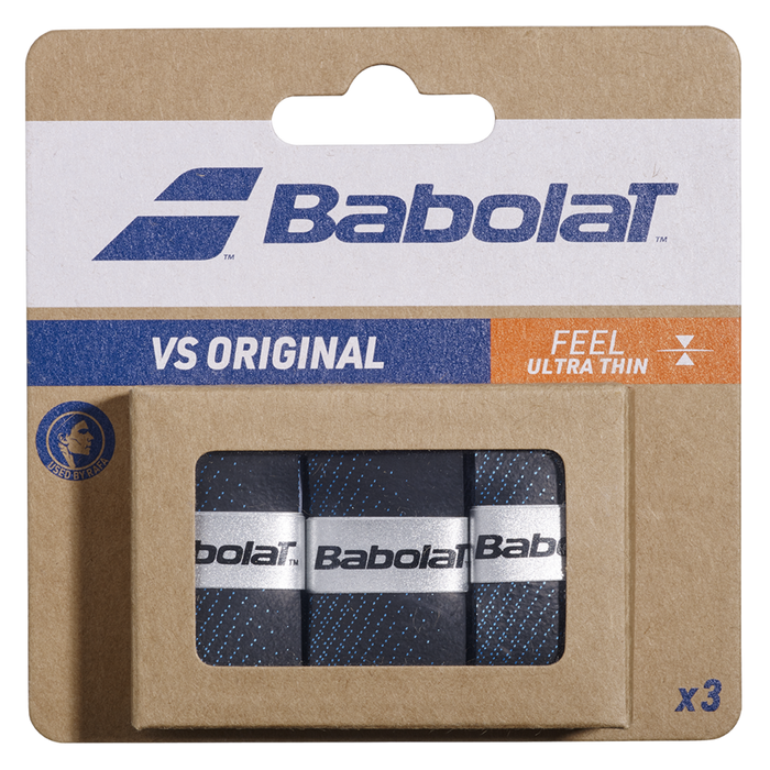 Babolat VS Original X3 Overgrip 3 Pack Accessories Babolat Black/Blue