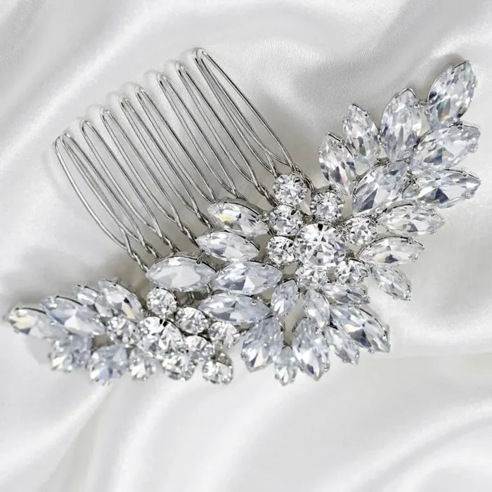 Sparkling CZ Bridal Hair Comb - Elegant Wedding Hair Accessory