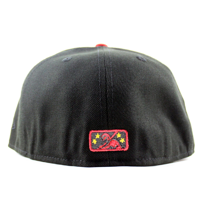 BINGHAMTON RUMBLE PONIES New Era 59Fifty Fitted Hat (Black Gray Under Brim)
