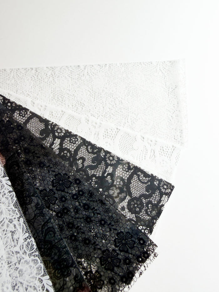 Black and White Lace Transfer Foils | Lula Beauty