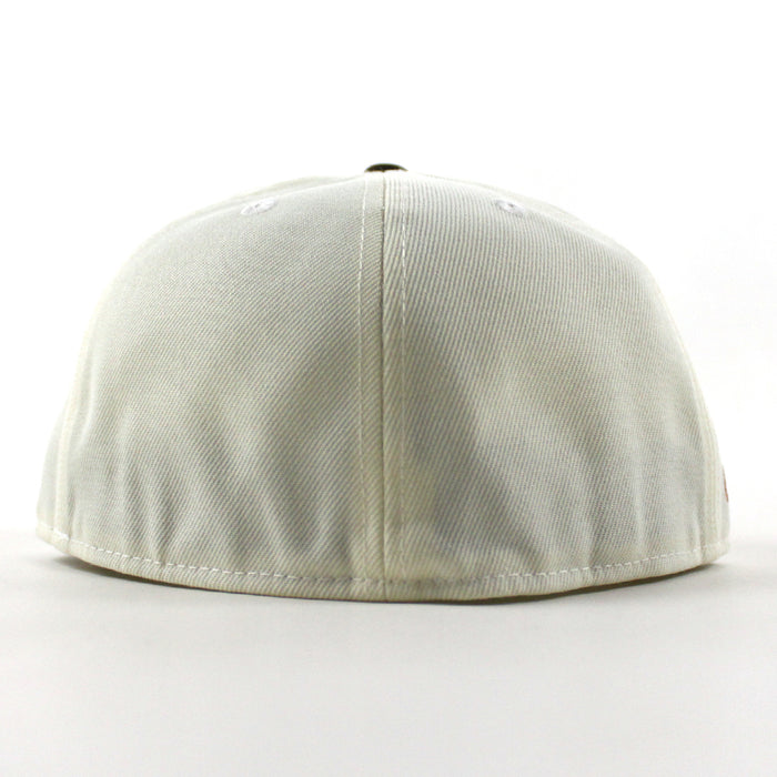 CHEERS New Era 59Fifty Fitted Hat (Chrome White Walnut Brown Gray Under Brim)