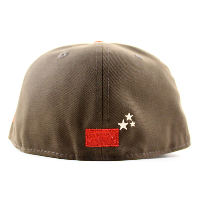 Chicago Cubs 100 Years New Era 59Fifty Fitted Hat (Walnut Gray Under Brim)