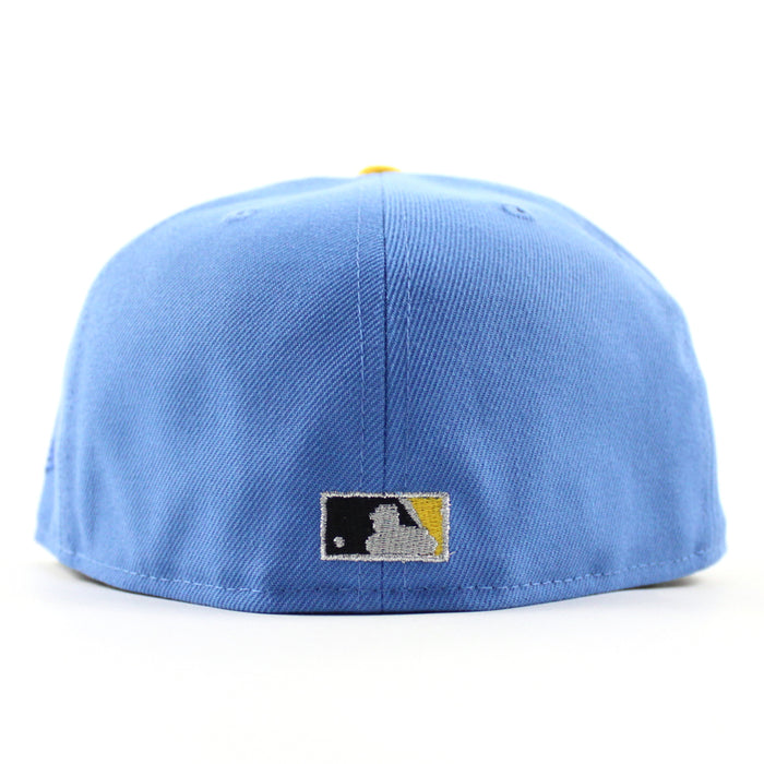 Cleveland Indians Jacobs Field New Era 59Fifty Fitted Hat (Air Force Blue Black Gray Under Brim)