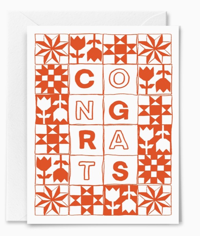 Congrats Quilt Card