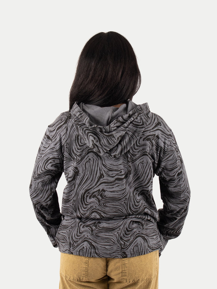 Cotton Mushroom Pullover Hoody | Black-Image 6