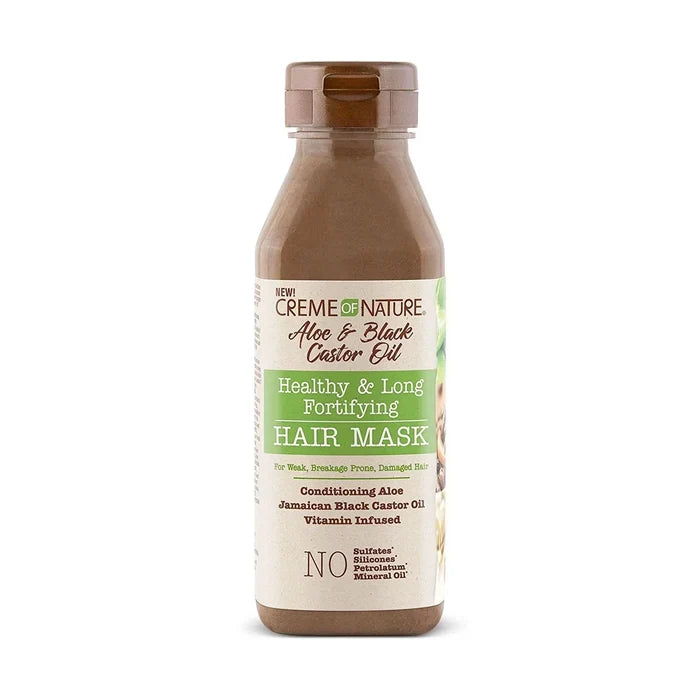 Creme Of Nature Aloe & Black Castor Oil Healthy & Long Fortifying Hair Mask 355ml