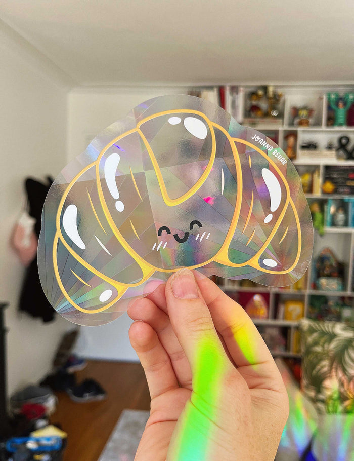 Croissant Suncatcher Decal