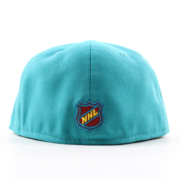 Detroit Red Wings 2008 Stanley Cup New Era 59Fifty Fitted Hat (Teal Black Gray Under brim)