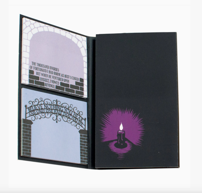 Edgar allan poe sticky notes notebook by Unemployed Philosophers Guild sold by Le Monkey House