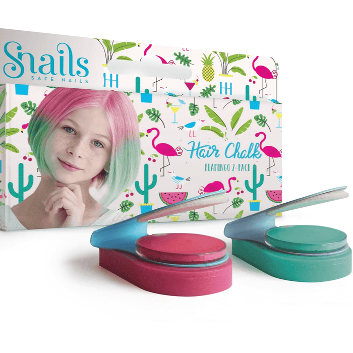 Snails brand pink and teal hair chalk