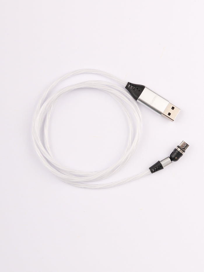 Flashing Magnetic Cable Micro USB 1m | Rainbow-Image 2