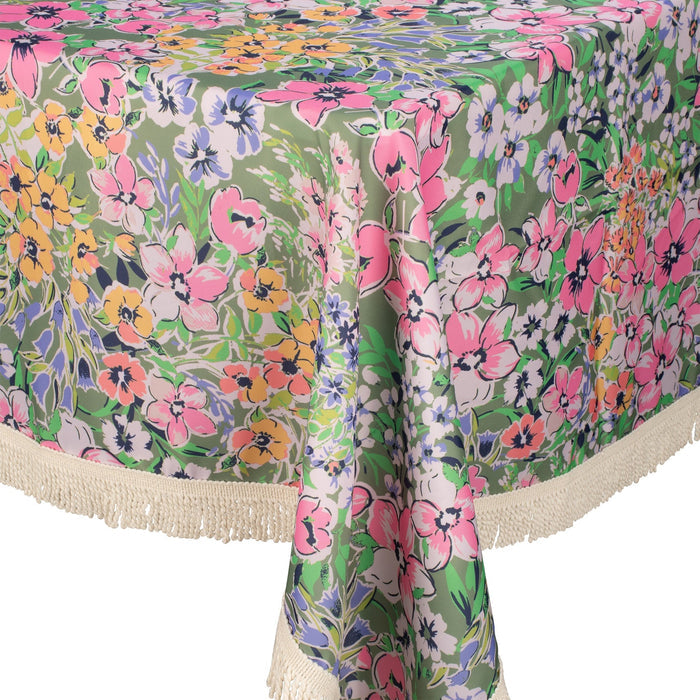 Fringed Tablecloth Petite Bloom