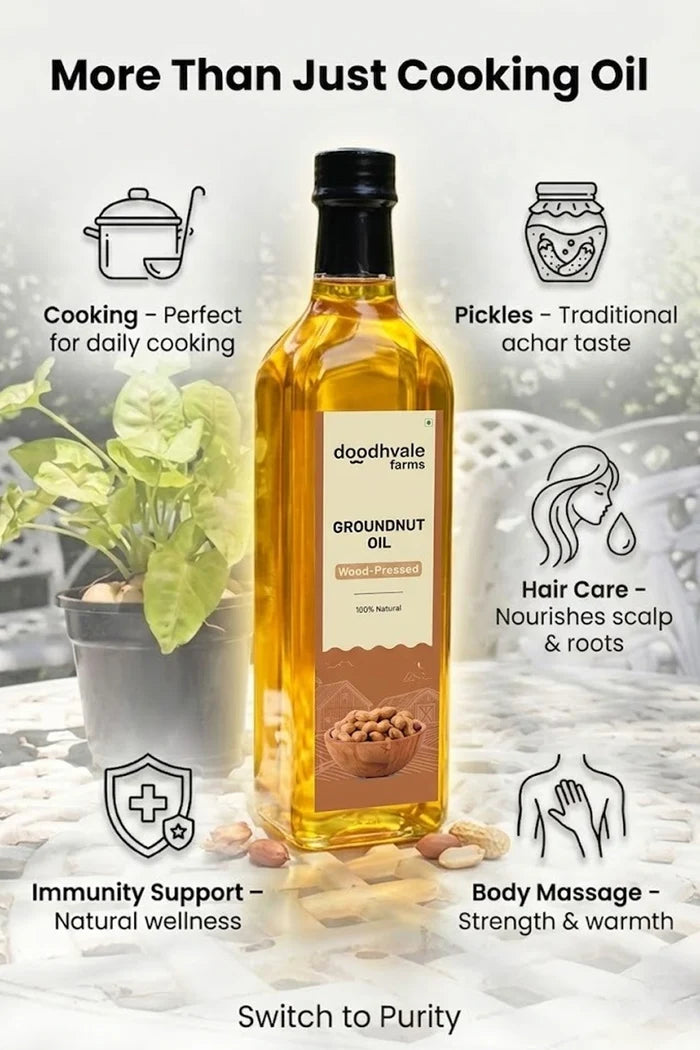 Groundnut Oil - Wood Pressed