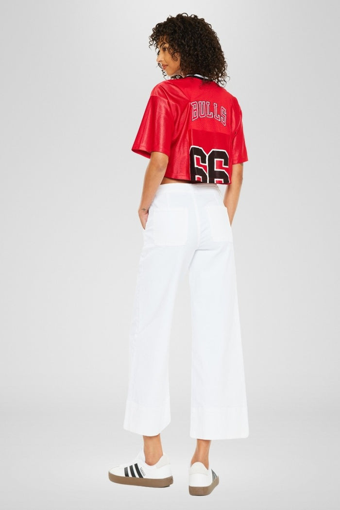 High Rise Cropped Wide Leg