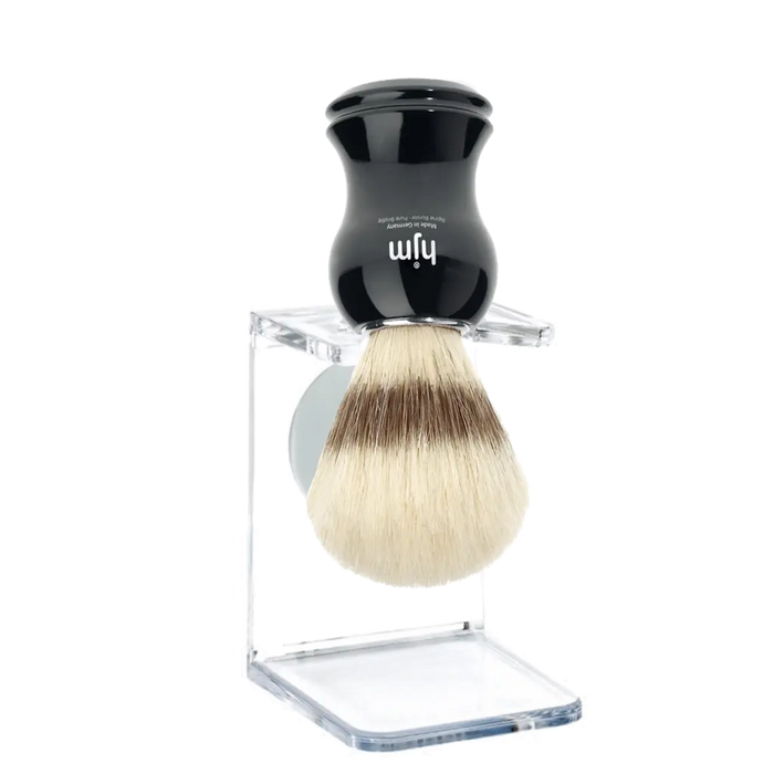 HJM Stand For Shaving Brush Clear - BUYBARBER.COM