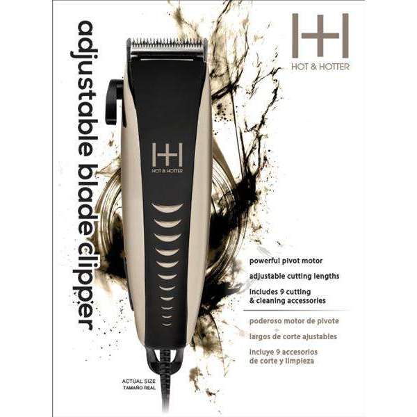 Hot & Hotter Adjustable Blade Clipper with Attachments