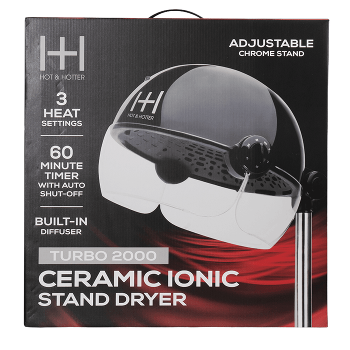 Hot & Hotter Turbo Professional Salon Standing Hood Hair Dryer