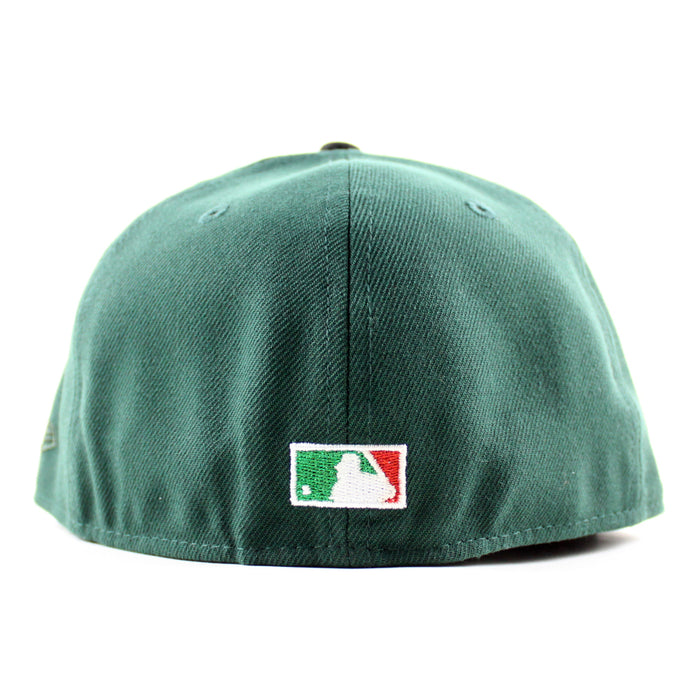 Houston Astros Mexico Flag Patch New Era 59Fifty Fitted Hat (Dark Green Black Gray Under Brim Under Brim)