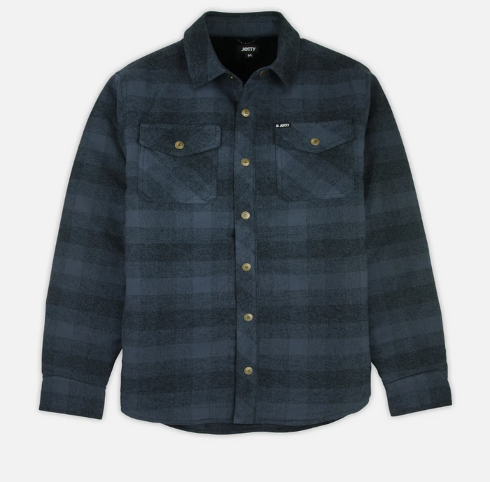 Jetty Men's The Sherpa Jacket Apparel Jetty Black/Blue Small
