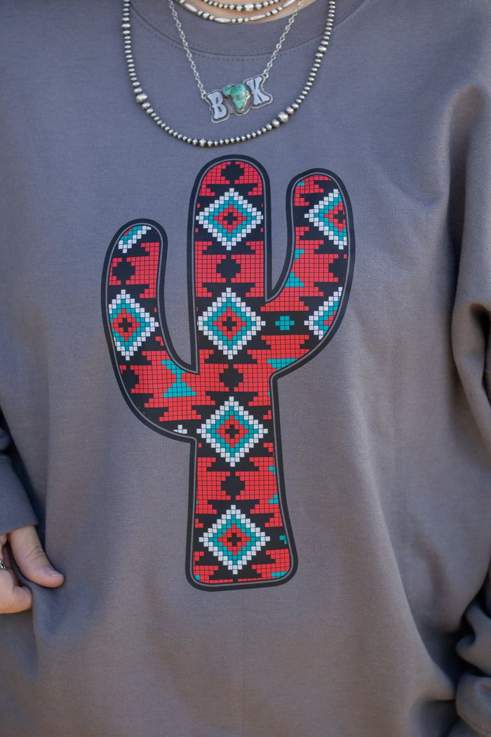 Loomed Cactus Sweatshirt