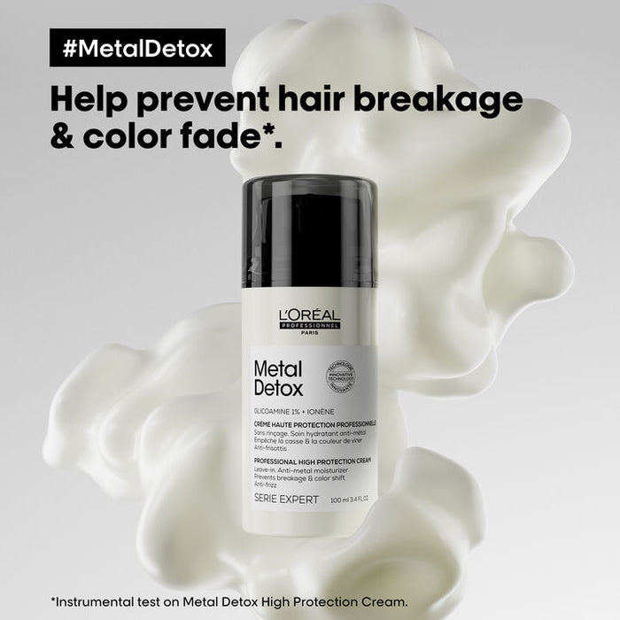 L’Oréal Professionnel Metal Detox Leave-In Hair Cream 100ml – Protect, Strengthen & Smooth Your Hair