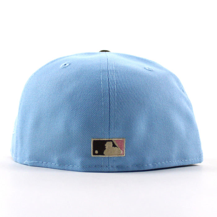 Los Angeles Dodgers 1942 All Star Game Patch New Era 59Fifty Fitted Hat (Doscientos Blue Walnut Pink Under Brim)