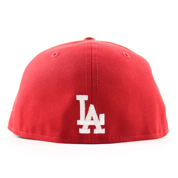 Los Angeles Dodgers Cherry Blossom New Era 59Fifty Fitted Hat (Scarlet Red Gray Under Brim)