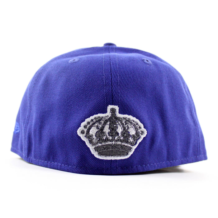 Los Angeles Kings 30 Years New Era 59Fifty Fitted Hat (Royal Blue Gray Under brim)
