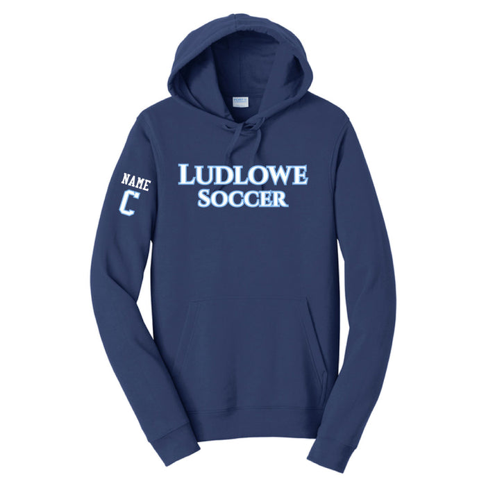 Ludlowe Girls Soccer Hoodie Logowear Fairfield Ludlowe Girls Soccer Navy Adult XS