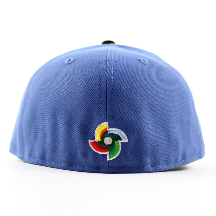 Mexico World Baseball Classic (WBC) New Era 59Fifty Fitted Hat (Indigo Blue Black Gray Under Brim)
