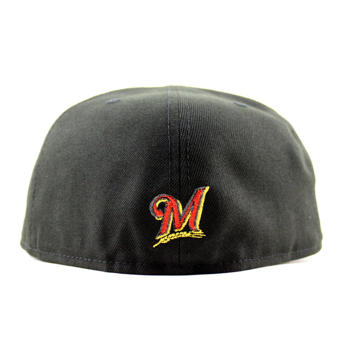 Milwaukee Brewers Home To Hero’s Patch New Era 59Fifty Fitted Hat (Black Gray Under Brim)