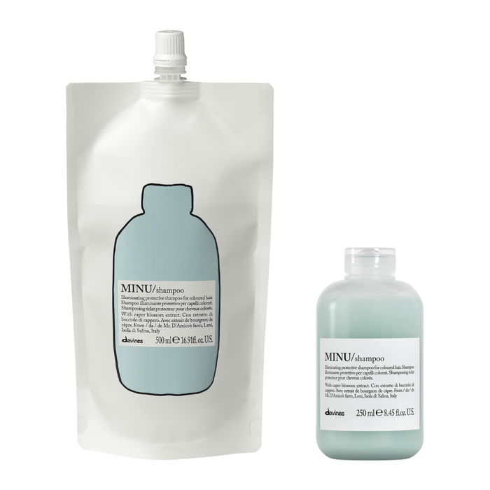 Minu Shampoo Refill Set - Davines hair care at Solvi Salon, Boise, Idaho