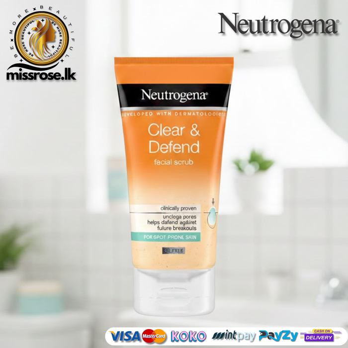 Neutrogena Clear & Defend facial scrub 150ml
