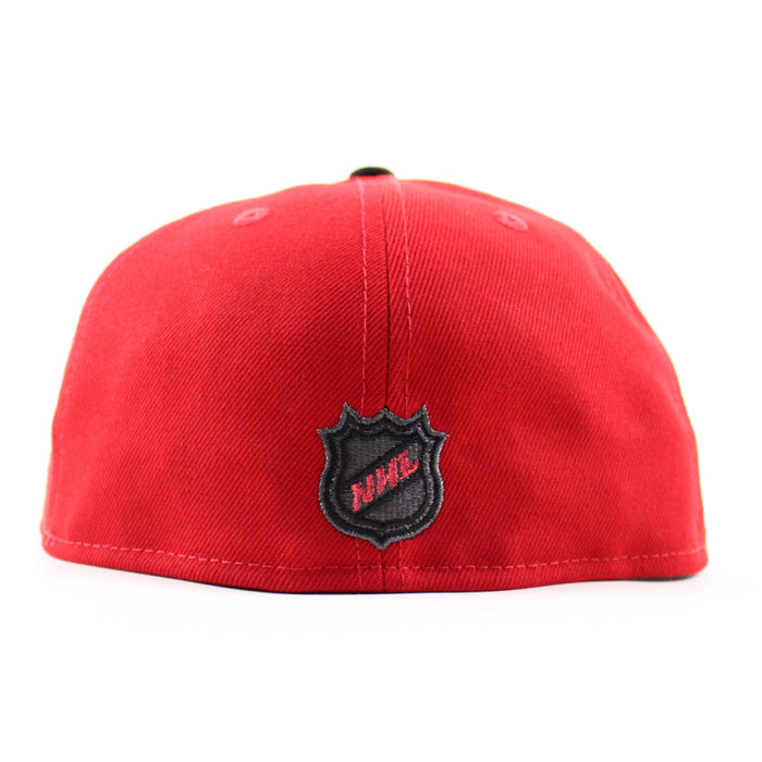 New Jersey Devils Stanley Cup New Era 59Fifty Fitted Hat (Scarlet Red Gray Under Brim)