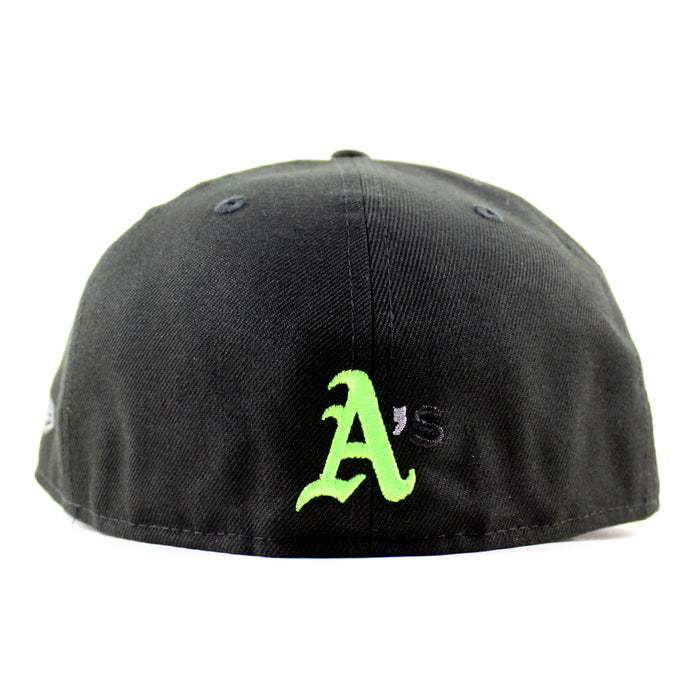 Oakland Athletics Ricky Henderson New Era 59Fifty Fitted Hat (Black Gray Under Brim)