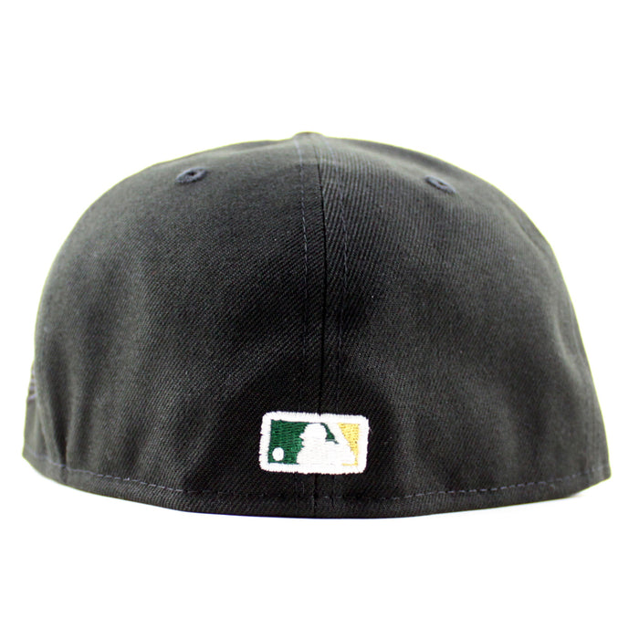 Oakland Athletics Ricky Henderson Oakland Patch New Era 59Fifty Fitted Hat (Black Gray Under Brim)