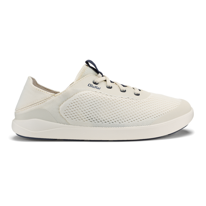 Olukai Men's Moku Pae No Tie Shoes Footwear Olukai White Sand/Trench Blue 8