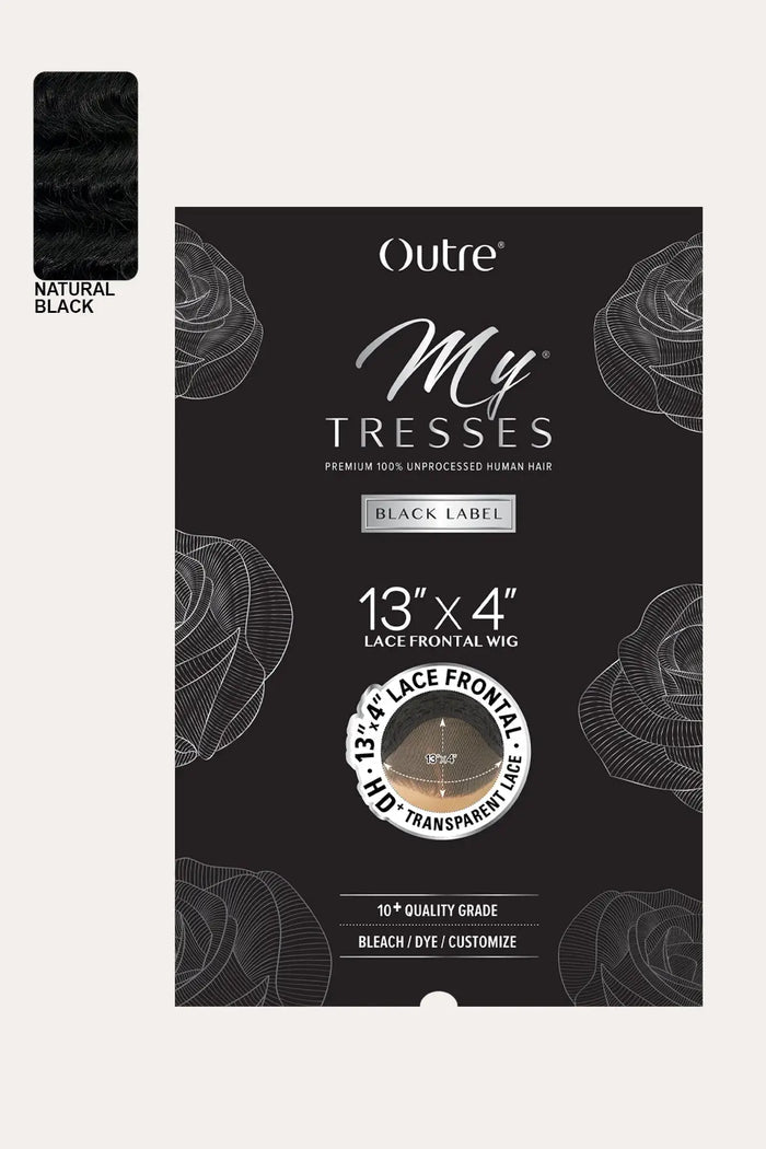 OUTRE MY TRESSES BLACK LABEL 13X4 LACE FRONTAL WIG - HH VIRGIN WAVY BOB 10" OUTRE