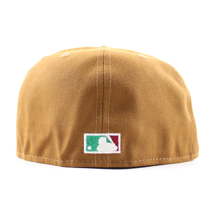 Philadelphia Phillies 1996 All Star Game 59Fifty New Era Fitted Hat (Toasted Peanut Black and Gray Under Brim)