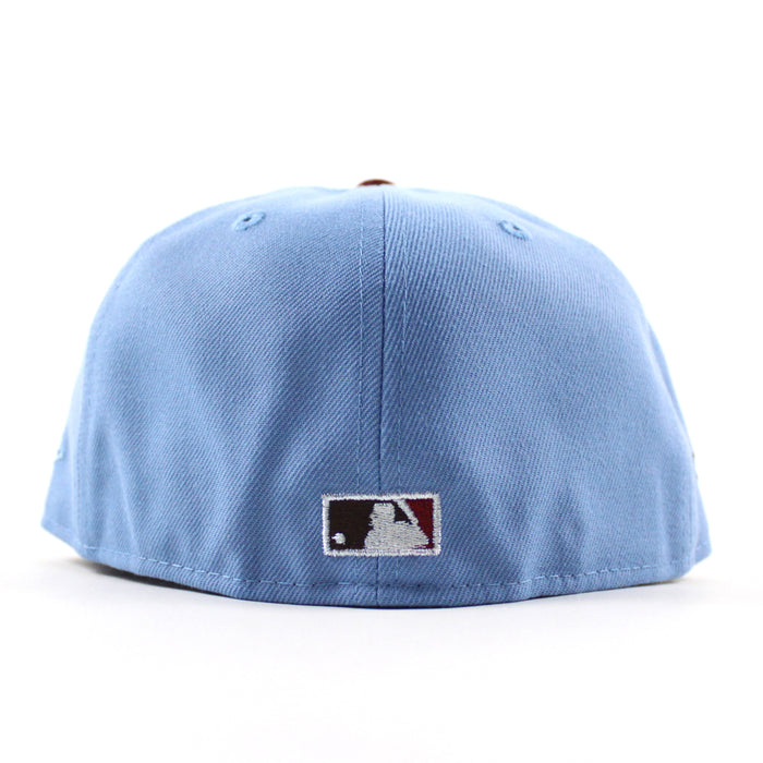 Philadelphia Phillies Philly Phanatic 59Fifty New Era Fitted Hat (Sky Blue Cardinal Red Gray Under Brim)